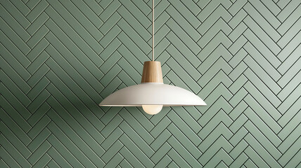 Luminaire suspendu en bois au design minimaliste