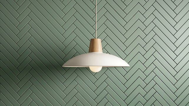 Luminaire suspendu en bois au design minimaliste