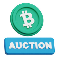 bitcoin cash crypto 3d icon isolated on the transparent background