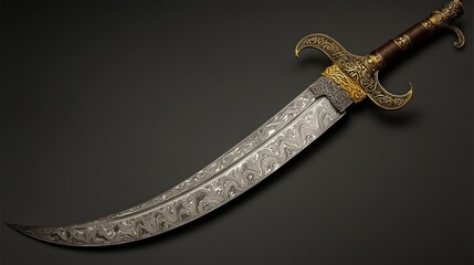 Obraz premium Ornate Dagger on Dark Background