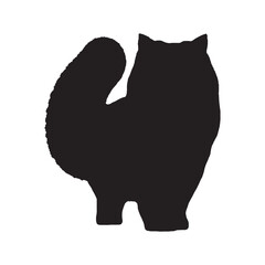 Cat Silhouette Vector - Abstract Animal Artwork - Cat Vector - Cat Icon - Cat Illustration

