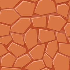 Seamless texture of cartoon ground surface creating a natural pattern, ideal for game level design or any 2D project requiring a stylized terrain representation
