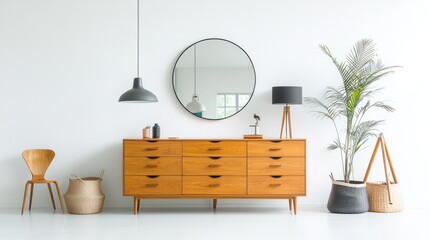 Mid-century modern entryway