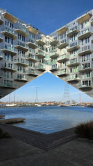 Modern architecture on the water