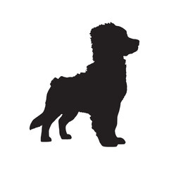 Dog Silhouette Vector - Simple Animal Clipart - Dog Vector - Dog Icon - Dog Illustration

