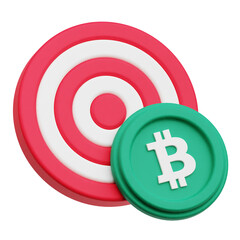 bitcoin cash crypto 3d icon isolated on the transparent background