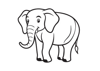 Naklejka premium Elephant vector design, Elephant silhouette, Elephant illustration