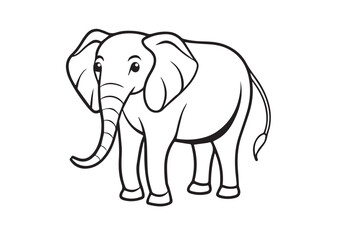 Fototapeta premium Elephant vector design, Elephant silhouette, Elephant illustration