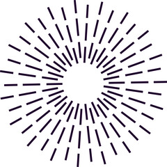 Obraz premium Hypnotic circular pattern made of radiating lines expanding from the center creating a mesmerizing visual effect, ideal for backgrounds and decorative elements