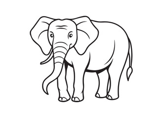 Obraz premium Elephant vector design, Elephant silhouette, Elephant illustration