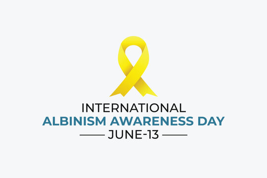 International Albinism Awareness Day. 13 June. Holiday concept, Template for background, Banner, EPS formet