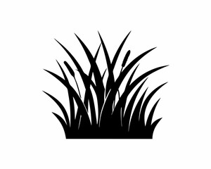 creative details Riverbank Grass Icon vector illustration