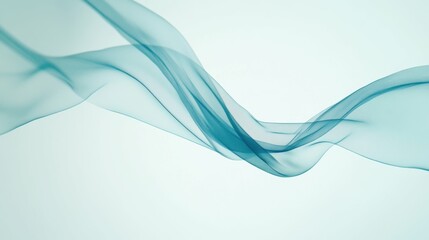 Obraz premium Ethereal chiffon fabric in motion - organic shapes and delicate folds