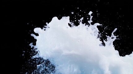 Dramatic ocean wave curling midair with frozen foam detail