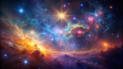 Obraz premium Stunning 4K Starry Night Wallpaper - Celestial Galaxy Background Image