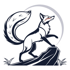 Naklejka premium fox logo