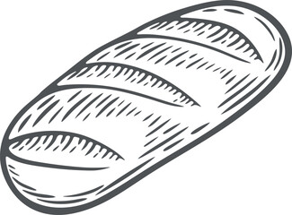 Bread baguette loaf whole uncut rye sourdough white wheat flour fresh bakery shop 