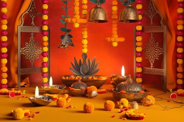Festive Indian Decor for Diwali Celebration
