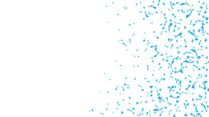 Template design for party background, celebration anniversary and birthday surprise with blue confetti