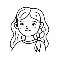 Obraz premium girl logo