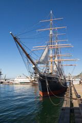 Tall ship in San Diego marina