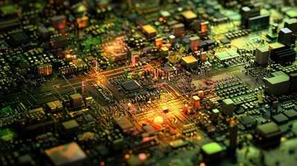 Technology background/Technology background of the abstract computer motherboard