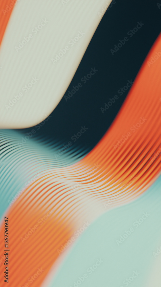 Poster abstract waves: a mesmerizing composition of abstract waves, rendered with smooth gradients of color