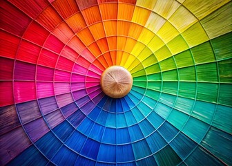 Vibrant Color Wheel Spectrum: Artistic Conceptual Photography