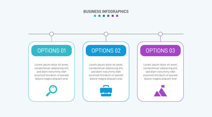 Horizontal progress bar featuring 3 arrow-shaped elements, symbolizing three six stages of business strategy and progression. Clean timeline infographic design template. Vector for presentation