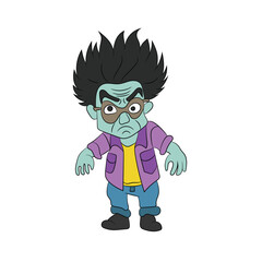 man with a sad face cartoon illustration