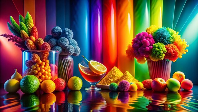 Vibrant Rosta Color Palette Abstract Art Photography