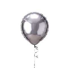 3d render of a silver balloon