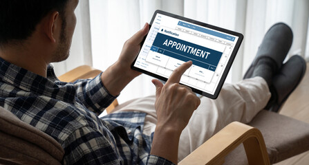 Online applointment booking calendar for modish regristration on the internet website