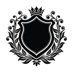 heraldic shield with wings