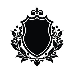 shield with laurel wreath