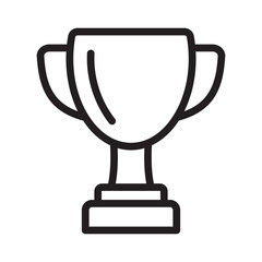 Trophy cup icon, winner cup, victory cup icon.