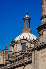 Obraz premium Metropolitan Cathedral, Zocalo or Constitution Square, Mexico City, Mexico