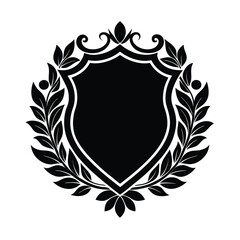 shield with laurel wreath