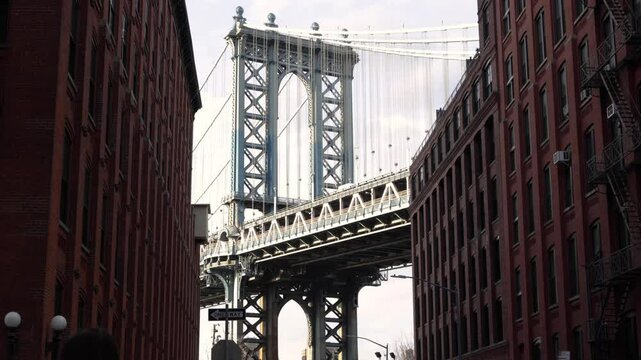 Manhattan Bridge from Brooklyn's Dumbo neighborhood