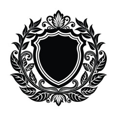 vintage frame with laurel wreath