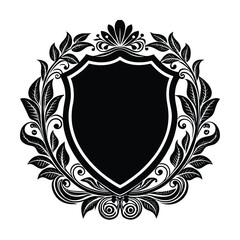 vintage frame with floral ornament