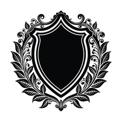 heraldic shield with wings