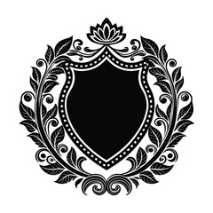 vintage ornate shield