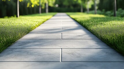 Modern sidewalk design with unique patterns urban park landscape nature ground level aesthetic