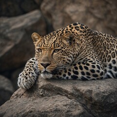Obraz premium close up of a leopard