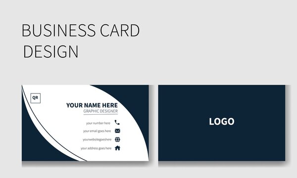 Modern business card design template
