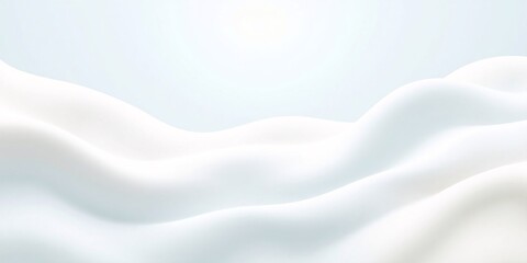 Obraz premium A modern, luxurious abstract wave in a white background