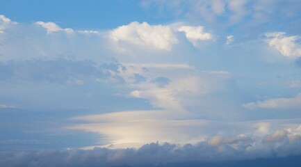 beautiful blue sky and white clouds, perfect for background