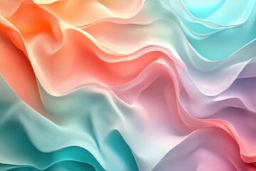 Obraz premium Abstract gradient background with soft mint and peach, gradient teal and violet, featuring a highly detailed, ideal for modern and elegant designs.