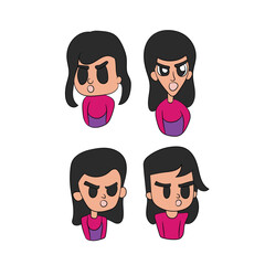 man with a sad face cartoon illustration